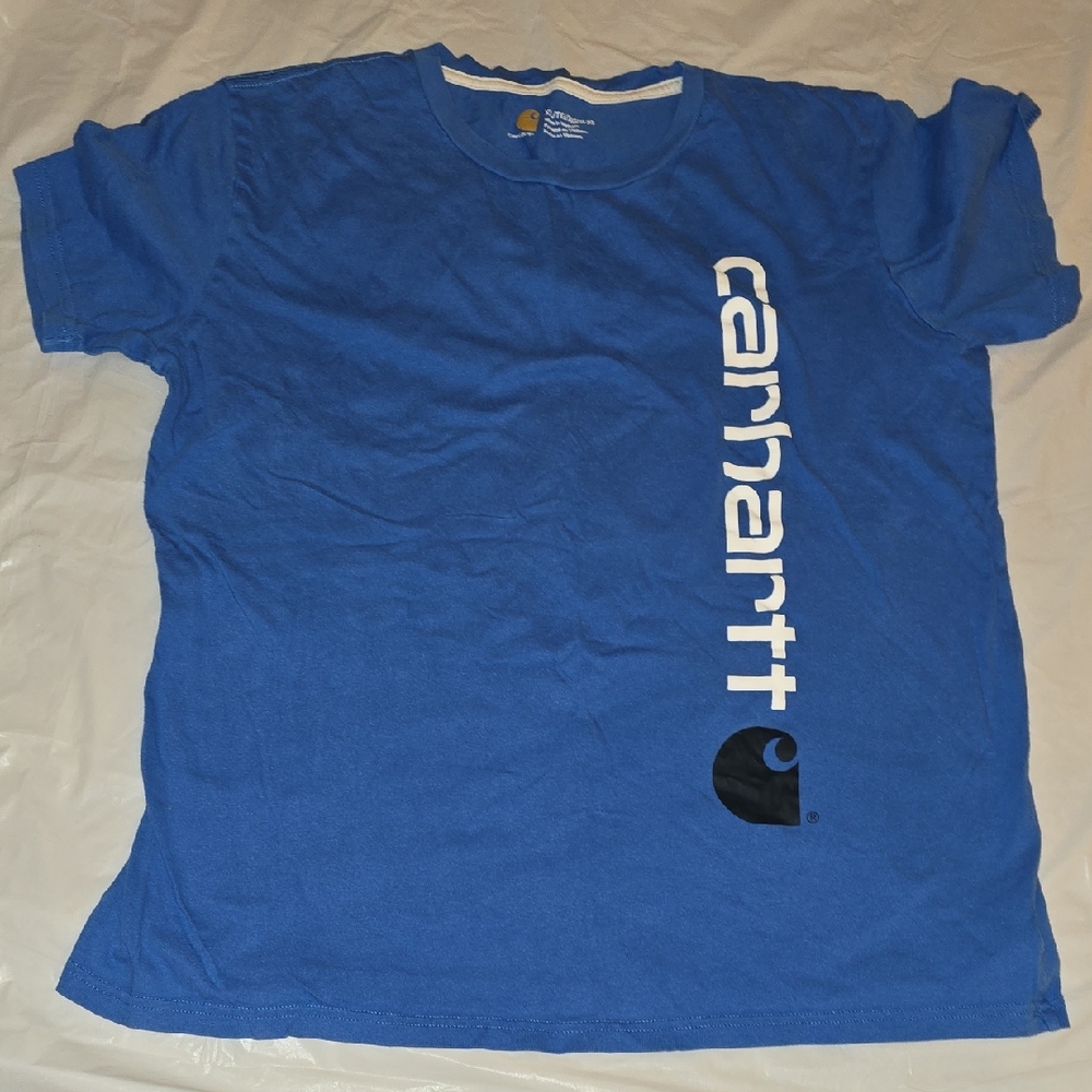Carhartt Boys Bold Blue Tee with White Logo XL (18-20)
